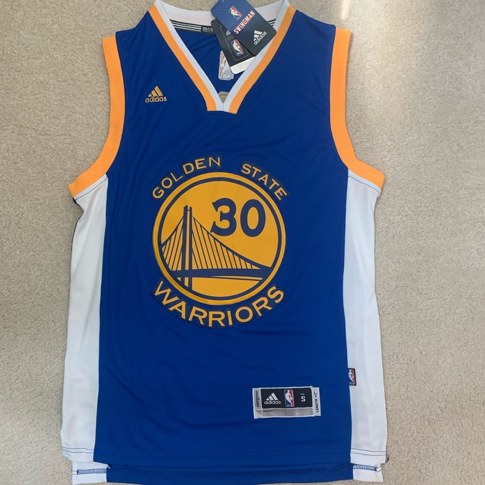 Men’s Stephen Curry Swingman Royal Blue Jersey